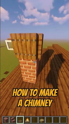 How to make a chimney Minecraft tutorial