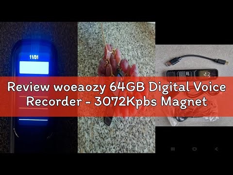 Review woeaozy 64GB Digital Voice Recorder - 3072Kpbs Magnetic Dictaphone Voice Recorder with MP3 Pl