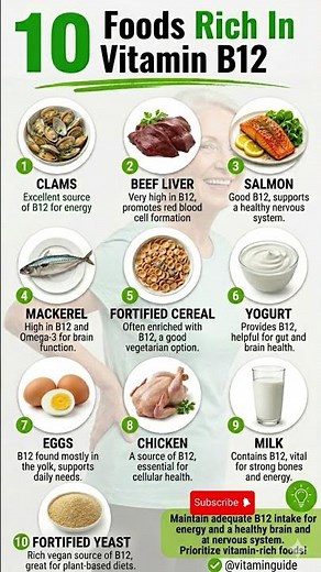 10 Best Foods High in Vitamin B12 (Boost Your Energy Fast!)