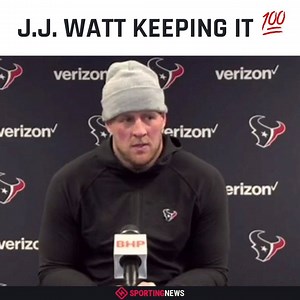 50K views · 796 reactions | JJ Watt was asked how the Houston Texans would be able to bounce back and stay positive next week despite a tough season. His answer was incredible. | The Sporting News | Facebook