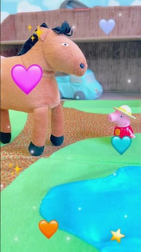 Peppa Pig Visits The Farm Soft Toys Playing