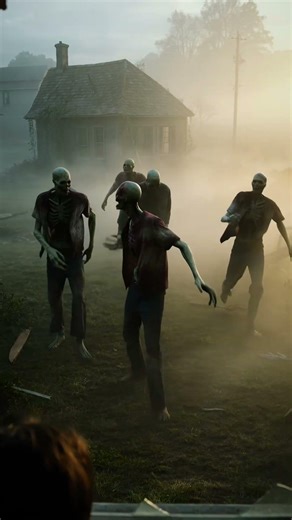 Cinematic zombie apocalypse scene.#shorts