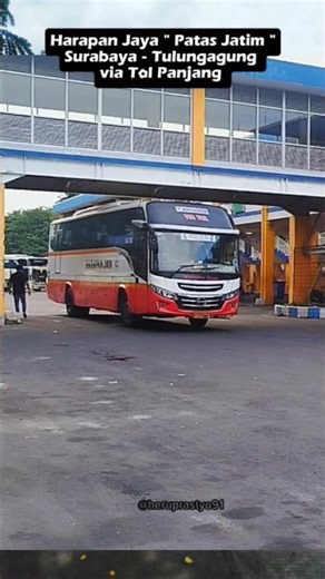 Harapan Jaya Bus Route Surabaya - Tulungagung Departs from Bungurasih Terminal Surabaya 🚍‼️