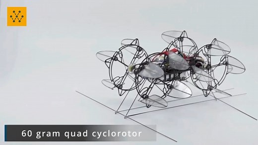 This a micro cyclocopter (cyclorotor or cycloidal-rotor based drone) developed by Carl Runco and Prof. Moble Benedict at the Advanced Vertical Flight Lab. Video source: Texas A&M University / Prof. Moble Benedict #cyclocopter #cycloidal #drones #robotics #engineering #technology #texasaandm | Wevolver.com