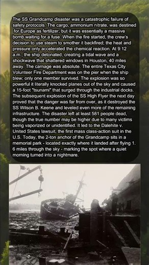THE TRAGEDY OF THE SS GRANDCAMP ⚓