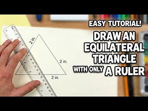 How to draw an equilateral triangle using only a ruler