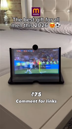 Flipkart |amazon|meesho on Instagram: "Watching matches on a small mobile screen? ❌ Turn your phone into a BIG SCREEN instantly 📱➡️📺 This mobile screen magnifying glass from Meesho makes live matches, movies & videos look bigger and clearer 👀✨ ✔️ 3D screen magnifier ✔️ No battery needed ✔️ Reduces eye strain ✔️ Perfect for cricket matches, movies & reels ✔️ Works with all smartphones 💸 Only ₹75 — cheapest big screen experience ever! If you’re searching for mobile screen magnifier, phone scre
