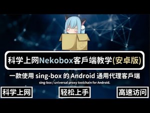【手机代理教程】sing-box以及nekobox的小白使用教程 把自己带入小白的角色