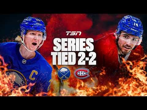 Sabres outlast Habs in Game 4 to tie the series | TSN Postgame Hot Zone