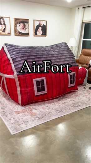AirFort for the WIN(D) Love a good fort that can be stored away & so easy to get back out! The little window at the top is adorable, too! 🐓 #fort #toddlertok #airfort #tiktokshop #tiktokshopcreatorpicks