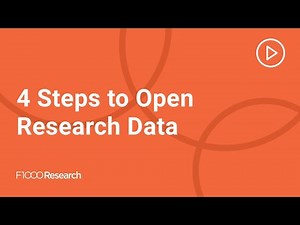4 Steps to Open Research Data
