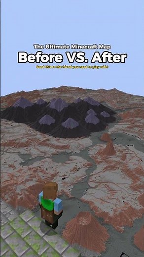 Ultimate Minecraft Map Creation – Before vs After! #minecraft #minecraftshorts