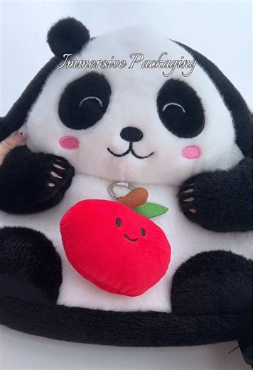 My panda bag is filled with cute things🤭 #panda#cute#plushie#bestieactivity#fyp