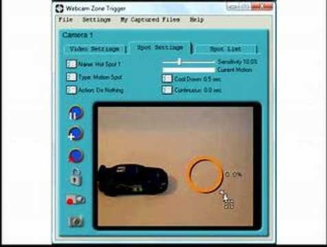 Webcam Zone Trigger Demo