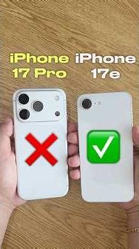 iPhone 17e Review: I Swapped My iPhone 17 Pro with the new iPhone 17e for a Week!