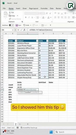 🐍 Summarize Data Using Python in Excel | Automate Everything! | #Shorts