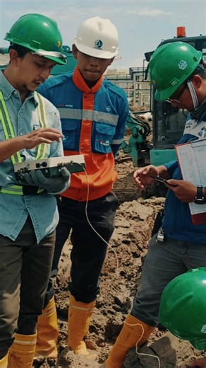 Uji Pondasi Dalam PIT Test Spun Pile Proyek EPC PK PROJECT BONTANG #structure #pondasi #construction