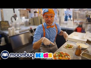 Blippi's Pizza Party | Educational Videos for Kids | Moonbug Kids
