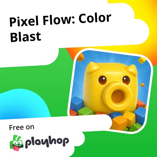 Pixel Flow: Color Blast: Play Online For Free On Playhop