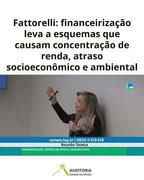 Fattorelli: Financialization leads to income concentration, socioeconomic and environmental backw...