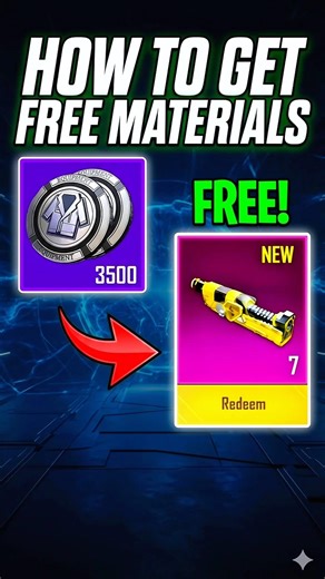 100% FREE MATERIALS TRICK #pubgmobile #pubg #bgmi