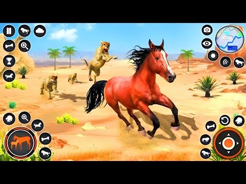 Realistic Horse Simulator | wild horse family simulator | horse game simulator