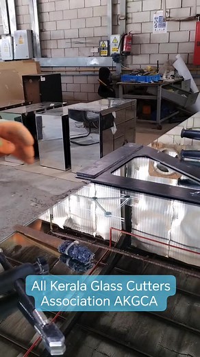 Cut-out Cutting Technique Using Breaker 6mm Mirror Glass Safety First All Kerala Glass Cutters Association | Mohamed Siyaudheen E M