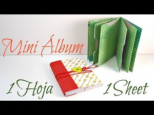 Mini Álbum RÁPIDO Y FÁCIL | 1 Sheet Mini Book #2 | Scrapbook | Mundo@Party