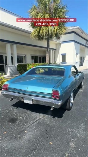 1969 Chevrolet Chevelle Malibu power steering power disc brakes, cold vintage AC system