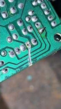 pcb track repair #repair #pcb #line #electronic