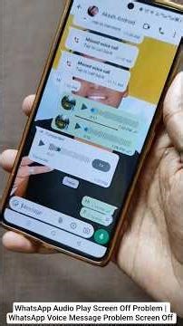 WhatsApp Audio Play Screen Off Problem 2026 | WhatsApp Voice Message Problem Screen Off