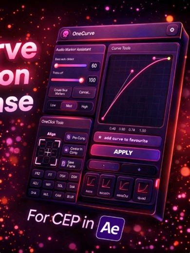 ❗️❗️ONECURVE EXTENSION RELEASED❗️❗️(check b10)#aftereffect #aftereffects #plugin #edit #fyp