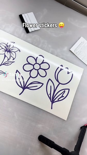 Lavender Flower Stickers for Your Shop