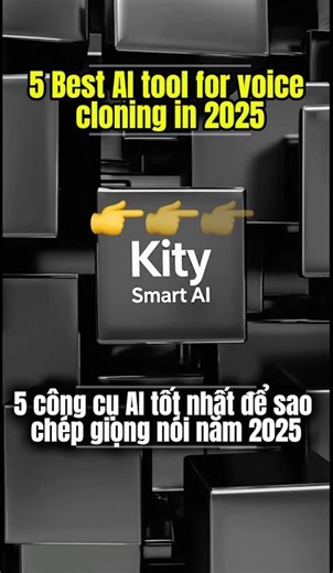 5 best AI tolls for voice cloning in 2025 #smartai #ai #aivideo #futuretech #learningai
