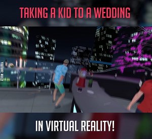 He takes a kid to a wedding in VR 😂 Credit:: Mully | Gaming TV