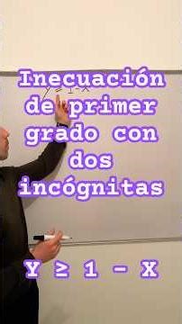 Matemáticas | ESO | Inecuación 2 Incógnitas Representación Recta #mates #matematicas #maths #algebra