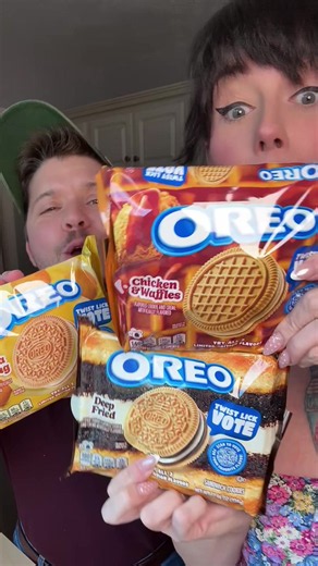 Which new OREO flavor wins the vote? 🍪 We taste tested the new Twist, Lick, Vote Oreos in Chicken & Waffles, Deep Fried Oreo, and Banana Pudding… and we definitely had some opinions. Watch and see how we ranked ’em 👀 #OREO #OREOTasteTest #TwistLickVote #NewOreos