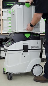 Breathe Easy wherever work takes you with the SYS AIR Air filter 🙌 with the ability to connect to systainers and extractors via T-LOC, and compatible with systainersystems vehicle racking system, Festool's SYS AIR integrates easily into your daily setup 🤝 Learn more at: festoolusa.com/builtbetter?utm_source=facebook&utm_medium=social-network | Festool