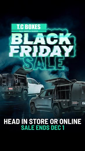 13K views | T.C Boxes biggest sale of the year is here! For a limited time only, save 20% across the T.C Boxes range • Canopies • Dog Boxes • Toolboxes PLUS so much more! Offers valid 10 Nov – 1 Dec 2025 unless sold out and applies to all TCX and Classic canopies, dog boxes, and toolboxes. Now’s the perfect time to upgrade your rig so get in fast! | T.C BOXES | Facebook