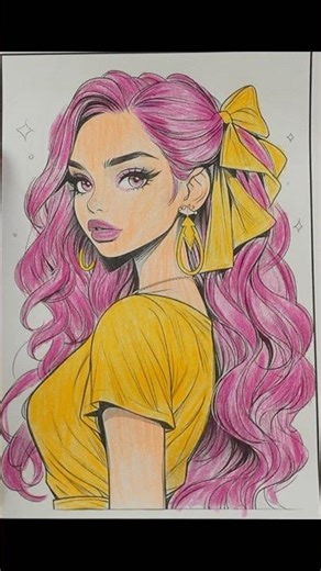 ASMR ART - #Anime, #color, #painting, , #Crayons, #ASMR, #ART