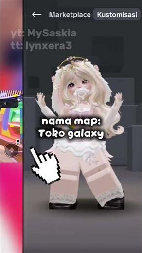 How to get 2 free pinky items in roblox!! / Map name: Galaxy shop #fyp #fyp viral #roblox #short