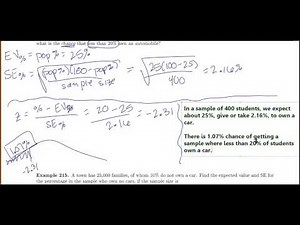 STAT 1040--Ch 20 Sampling Variability for Percentages Part 2