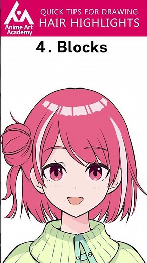 HOW TO DRAW HAIR HIGHLIGHTS IN ANIME 🖌️ Quick, simple anime & manga drawing tips from Japanese pros!