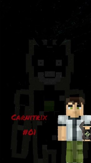 AMEAÇA DO ALIEN X DO CARNITRIX VAI DESTRUIR O UNIVERSO SHORT #MINECRAFT #CARNITRIX #SERIE
