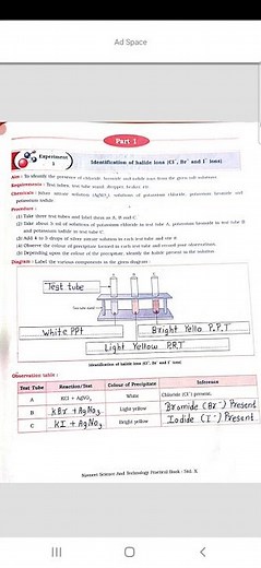 10 Science practical book part 1&2 Experiment 1 #10 #10 Science practical book #Experiment 1