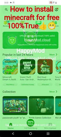 How to install minecraft for free if it don't work don't subscribe or like