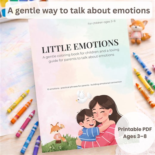 Feelings Coloring Book for Kids | Emotional Regulation, Ages 3-8 (PDF Download) - Etsy