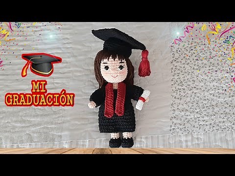 👩‍🎓 NIÑA GRADUADA / AMIGURUMIS/ TUTORIAL PASO A PASO ( PRIMERA PARTE )👩‍🎓