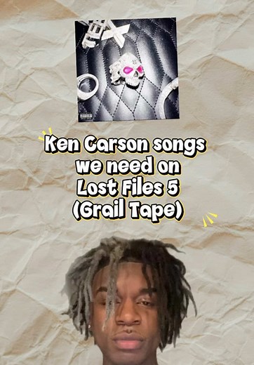 Songs we need on Ken Carson’s Lost Files 5! These are mostly unreleased grails from Ken’s AGC era & More Chaos sessions. I couldn’t find all the snippet producers unfortunately #kencarson #lostfiles5 #yvl #antagonisttour