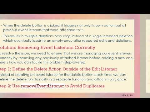 Why Items in an Array Disappear Mysteriously in Your Calorie Counter Project